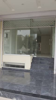 GROUND FLOOR SHOP FOR RENT IN BAHRIA TOWN LAHORE