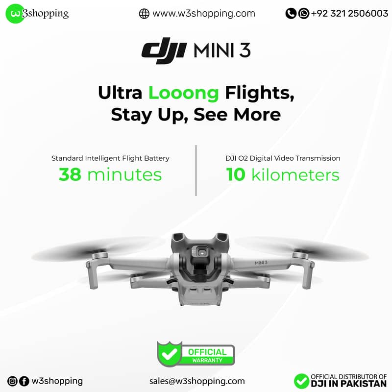 DJI Mini 3 | Drone | Official Distributor in Pakistan | W3 Shopping 2