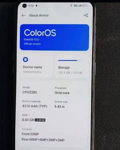 Oppo f19 pro only mobile 10 by 10 8+8 128