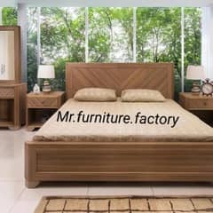 double bed/king size bed/bedroom/bed set/shesham wooden bed/solid wood