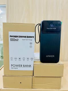 Anker 50000mAh Power Bank - Built-in Cables, LED Display, Fast Chargin