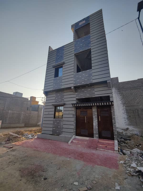60 Ft Main Road 80 Sqyd House Ground + 1 North Town Phase 1 3