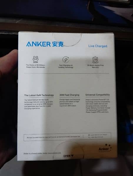 Anker 313 Charger USB Type C 30w original 1