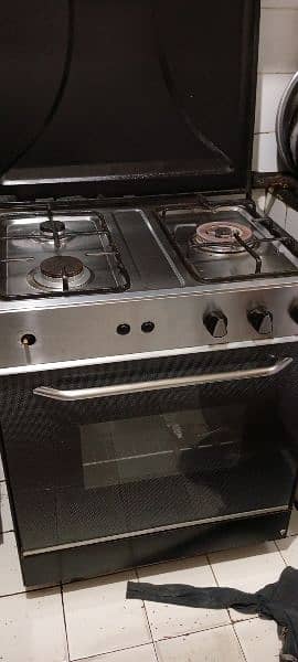 Gas stove with oven 1
