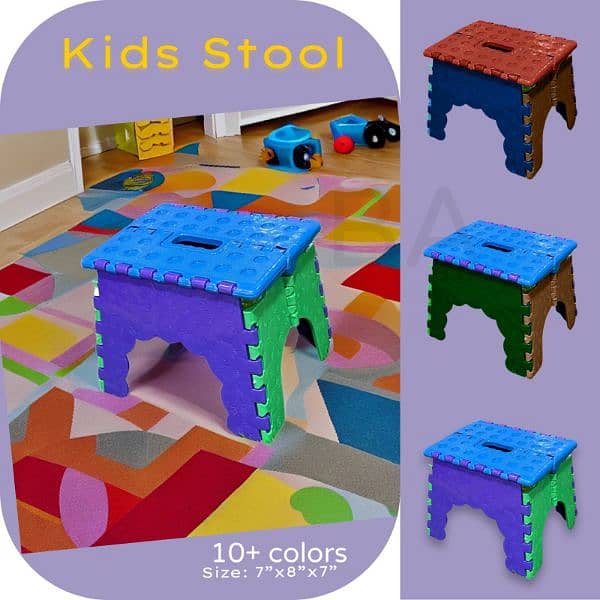 Bench chair Storage Stool Box Study Table Desk Mic Bear Kids Toy games 4