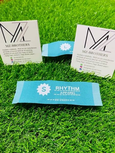 soft woven labels fabric garment clothing brand 1