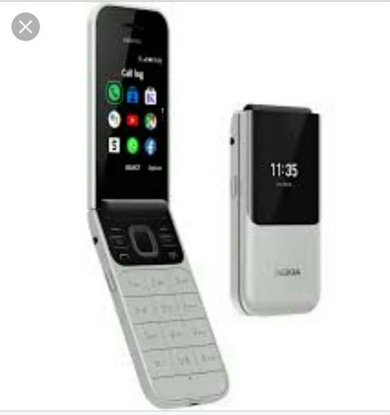 Nokia 2720flip Pta prove 1 year warrenty box pack 3