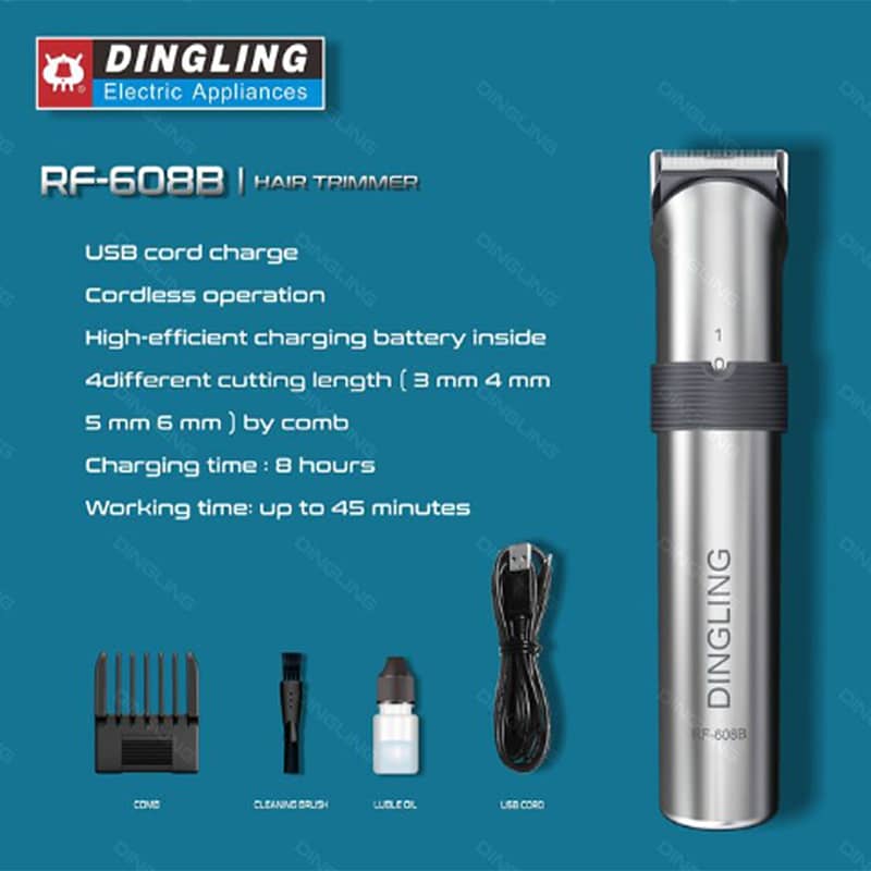 Original Dingling USB Rechargeable Trimmer And Shaving Machine 0