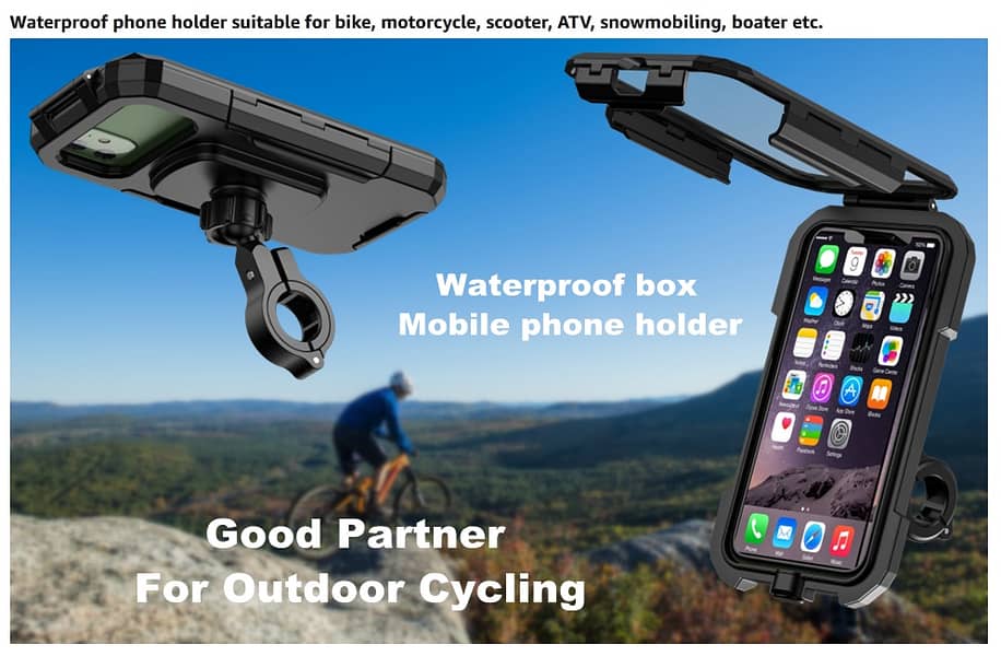 Kewig Motorcycle Waterproof Mount Stand Mobile Phone Holder Case Cover 9