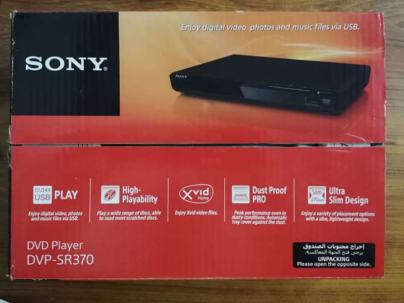Sony DVD Player with USB Connectivity (DVP-SR370) 0