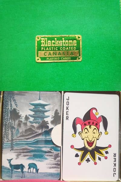 Vintage Blackstone CANASTA USA ARRCO playing Cards Deck 1
