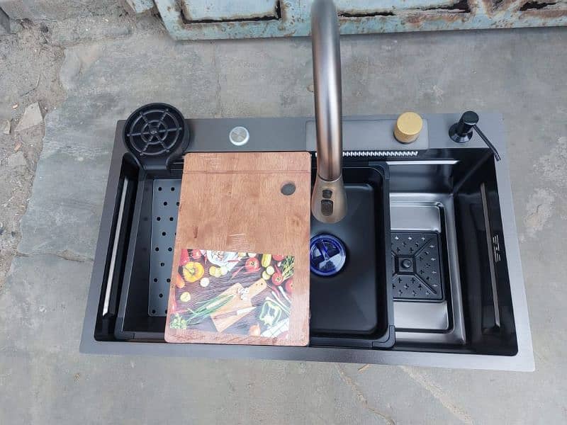 KITCHEN SINK SET 75*45 SINK WITH ALL ASSESRIES 6