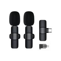 K9 Dual Wireless Lavalier Collar Microphones C-Type & iPhone 0