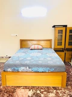 Single bed available with 2 side tables