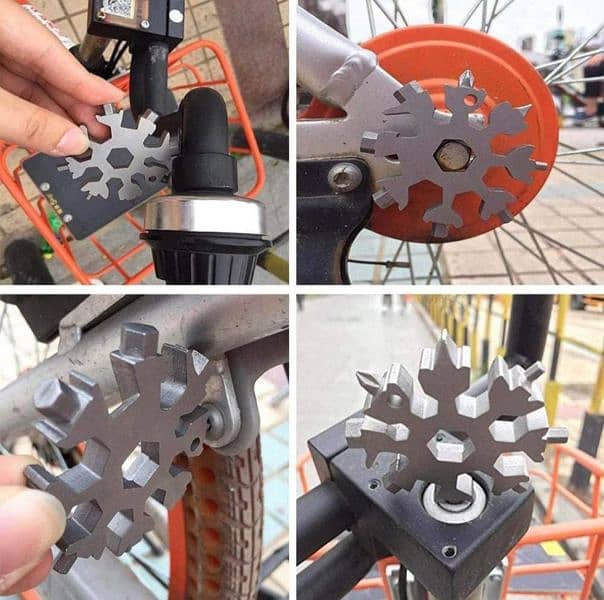 auto Vehicl car bike tool kit light digital clock Multi Wrench toolkit 8