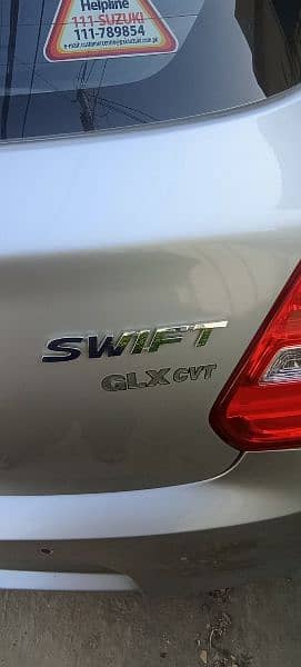 Swift GLX CVT ( Automatic)
Silver Colour For Sale 2