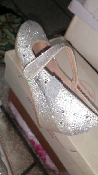 silver glittery shoes 1