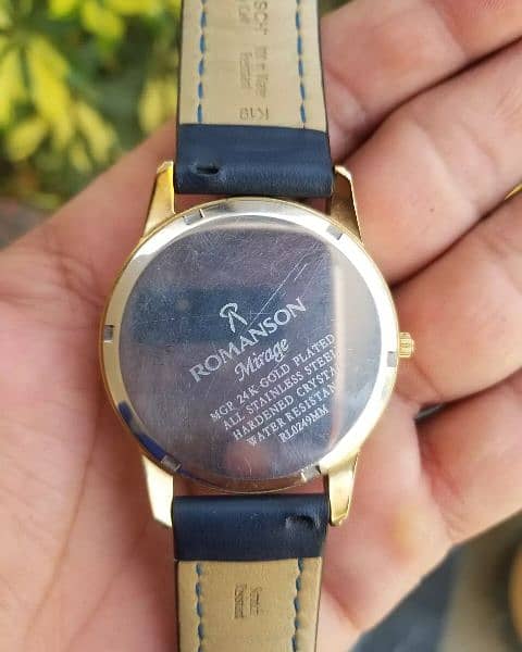 ROMANSON 24k Gold plated swiss made men's watch 2