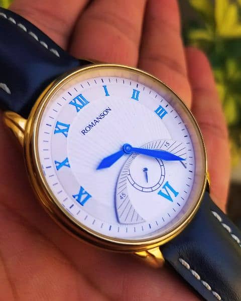 ROMANSON 24k Gold plated swiss made men's watch 3