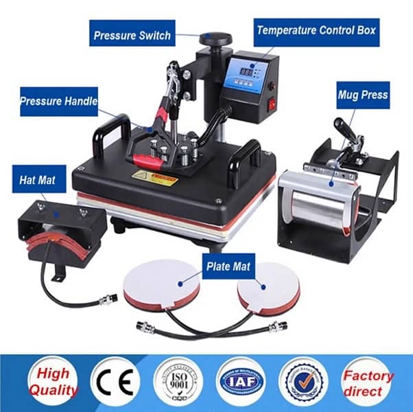 Heatpress machine 5 in 1 Sublimation Printing Best for Business 0