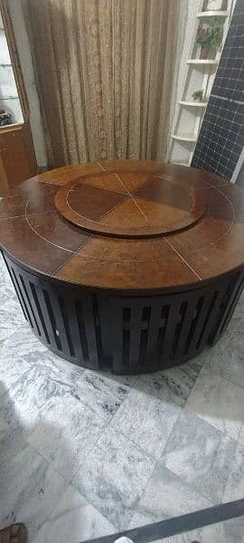 dining table/ 8 seater/8 chairs/eight seater dining/round dining table 4