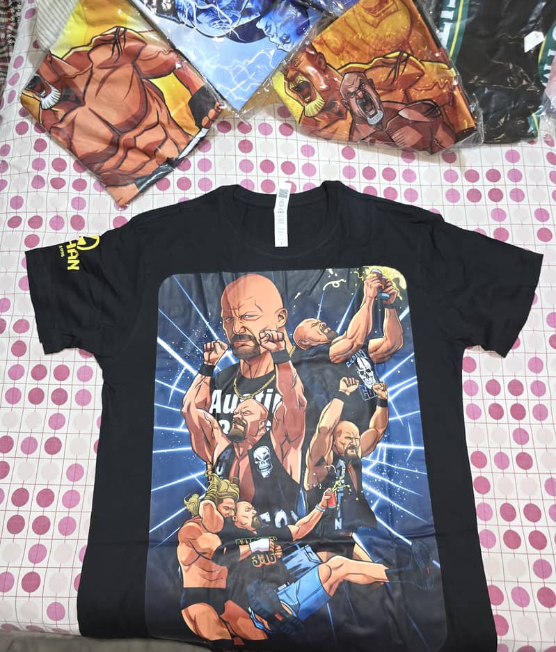 Custom made WWE superstars T-shirts 0