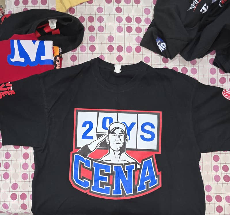 Used custom made John Cena from WWE T-shirts 8