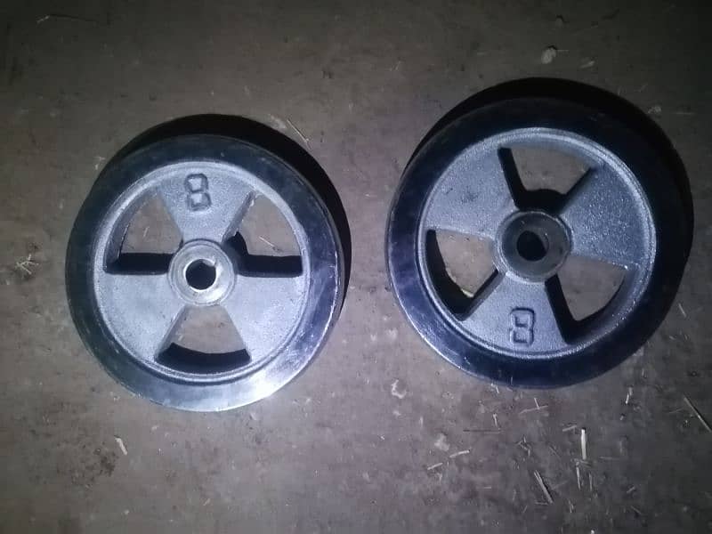 Fitness weight Plates and rod pulap 1