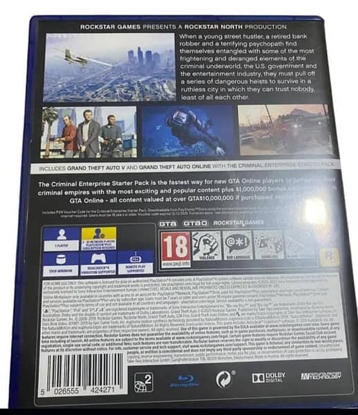 GTA 5 premium edition for ( PS4) 3