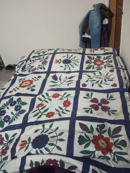 Beautiful Quilted Cotton Bedsheet with 2 Pillow Covers for Urgent Sale 9