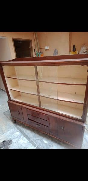 1 wooden showcase for sale 1