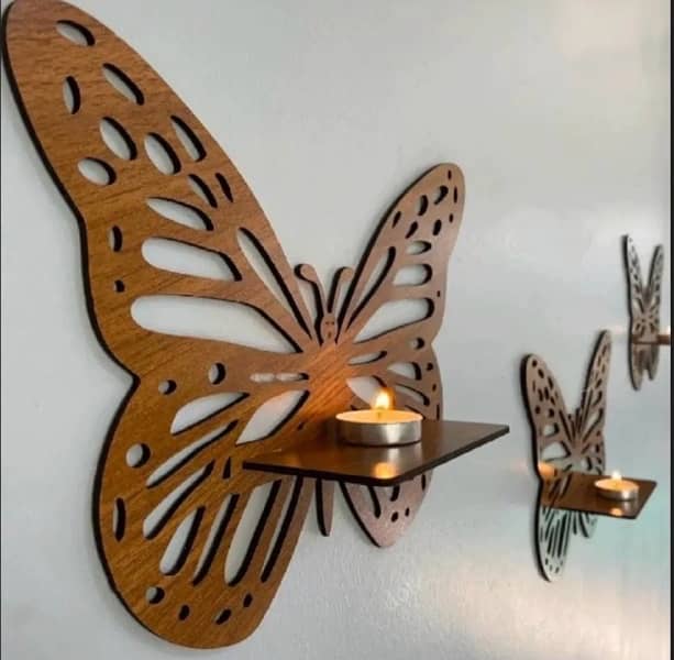 Lifestyle Glory Brand Decorative Butterfly Wall Shelf, Decoration 1