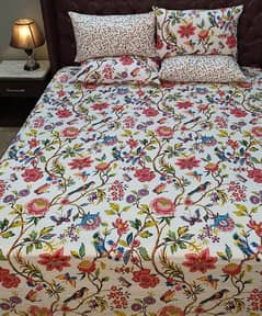 King size premium cotton bedsheets with beautiful pattern