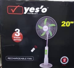 Rechargeable fan yeso best quality