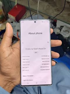 Samsung not 10 plus 12gb 256gb white pta Approved