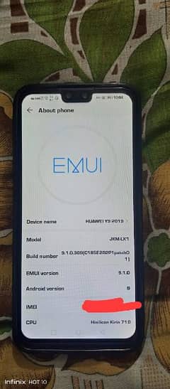 Huawei y9, 2019. For sale a1 condition
