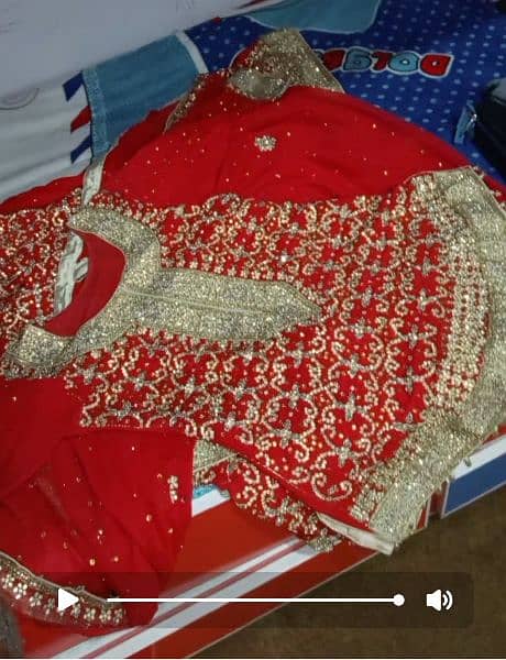 bridal lehanga in red colour 1
