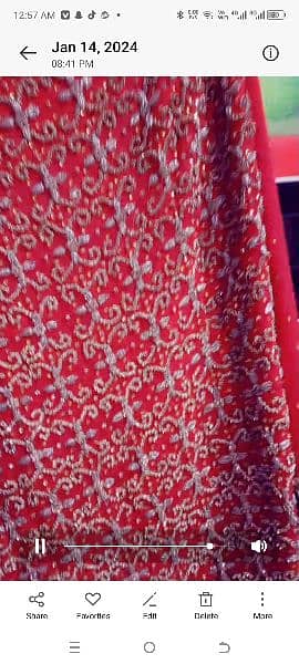 bridal lehanga in red colour 6