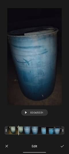 water tank used . . . 250 ml