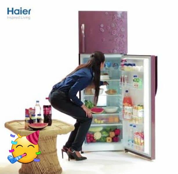 Eid special gift Haier refrigerator Large size beautiful colour Home 1