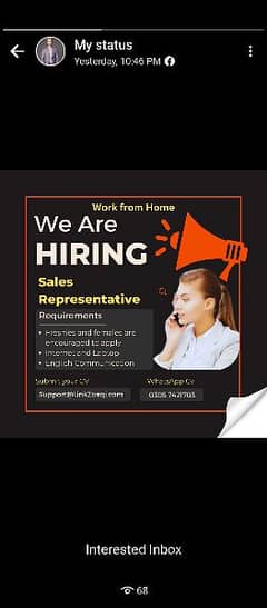 10 Female Call Agent Required Work From Home
