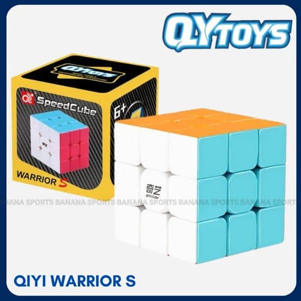 Rubik Cube Stickerless 56mm Qiyi Warrior S Rubiks Cube 3x3 0
