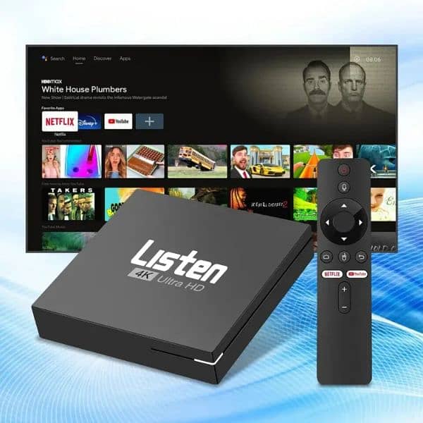 Original LISTEN Smart TV BOX 2GB 16GB voice remote BT bluetooth 5.3 1