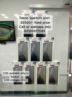 Tecno Camon20 Pro & Tecno Spark20 Pro + Stock At Best rates 0