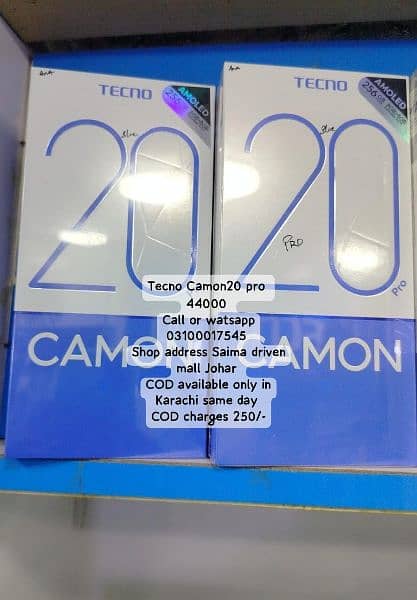 Tecno Camon20 Pro & Tecno Spark20 Pro + Stock At Best rates 1
