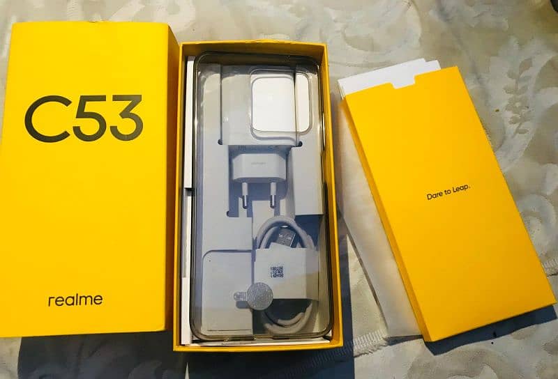 realme c53 6/128 official PTA approved urgent sale just 5 day used 4