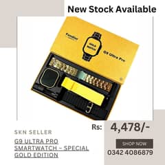 New Stock (G9 Ultra Pro Series 8 Smart Watch American Gold Edition)