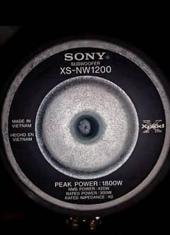Sony Xplod Sub Woofer 1800 Watt