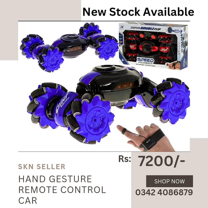 New Stock (Mini RC Car Watch Toy Remote Control Electric Wrist Strap 18