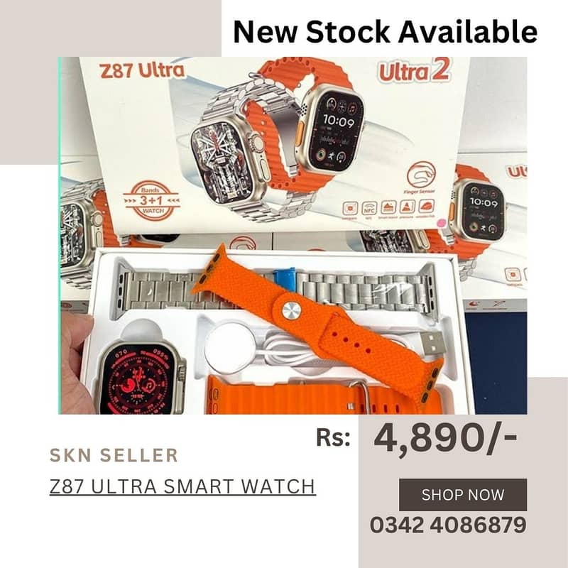 New Stock (Amazing T800 Ultra Series 8 Smart Watch For Men Women) 8